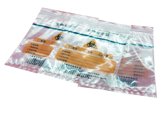 Ziplock Recyclable Reusable Bags Clear LDPE Biohazard Specimen Bags