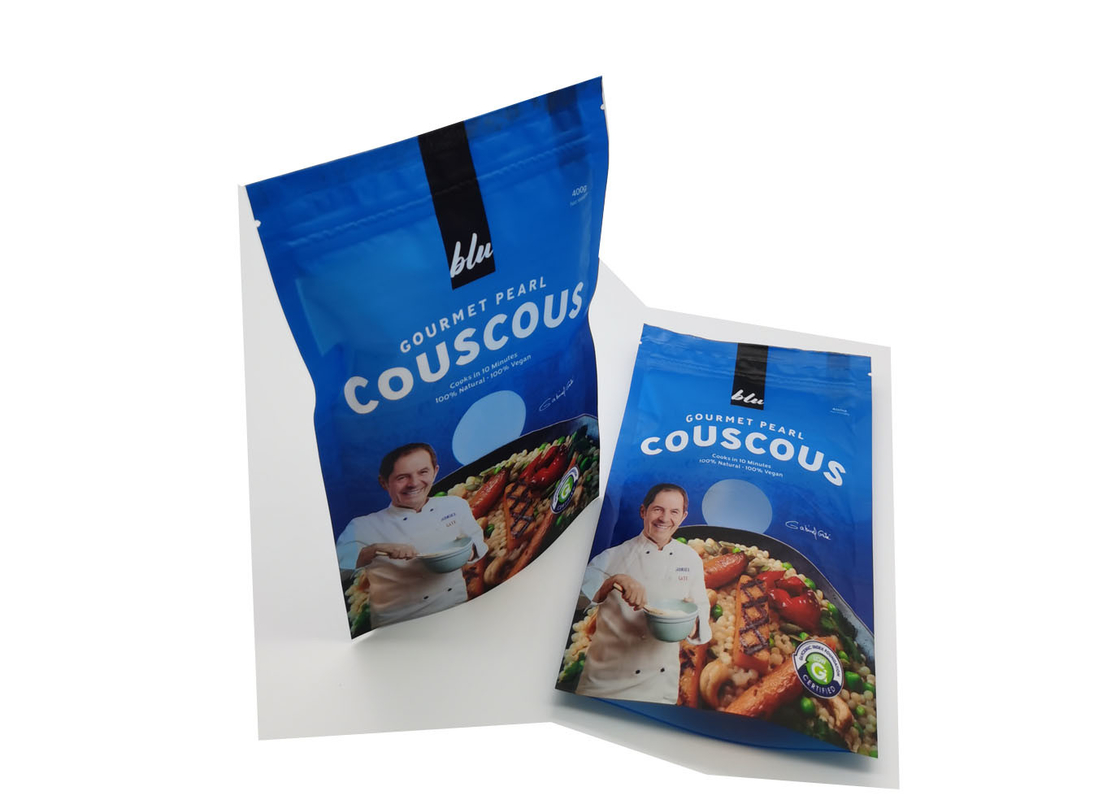Laminated Stand Up Pouches For Food Packaging PET Material