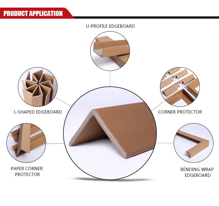 Brown Kraft 25 Per Bundle Cardboard Corner Protectors For Edge Guard Usage