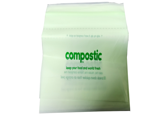 ziplock abonable biodegradable resella los bolsos EN13432 certificados