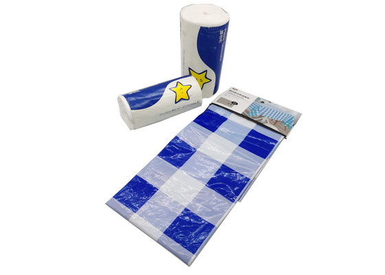 Glory Disposable Poly Table Cloth, manteles polivinílicos blancos del algodón